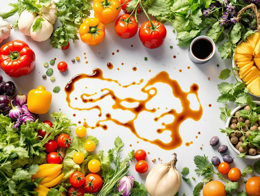 Is balsamic vinegar good for u - complete health and wellness guide showing fresh ingredients with balsamic vinegar and nutritional benefits