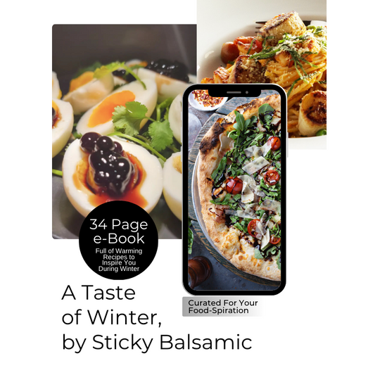 34-page downloadable e-book cover with winter food photo and recipe title
